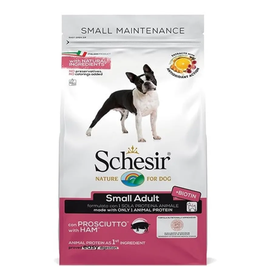 Schesir Prosciutto Cibo Secco Cani Adulti Taglia Piccola Sacco 2 Kg