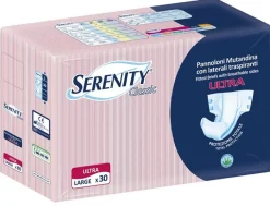 Serenity Classic Ultra Pannolone A Mutandina Aloe Taglia Large 30 Pezzi