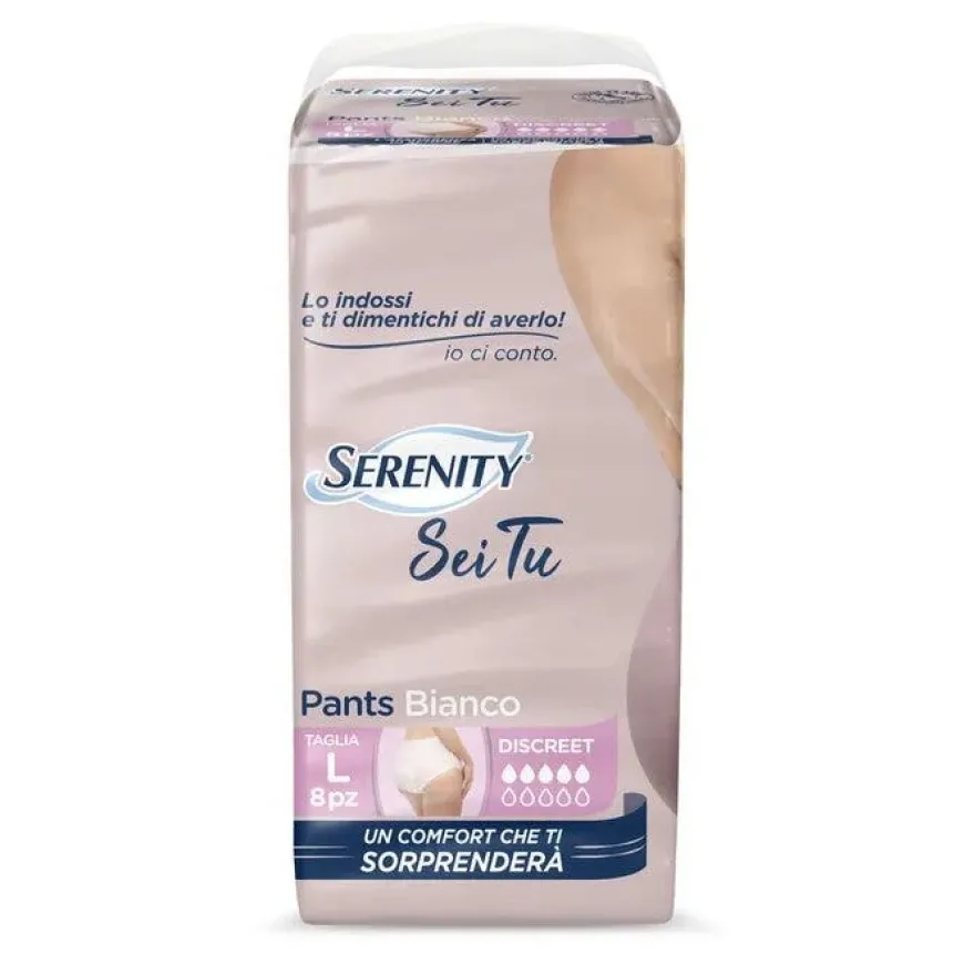 Serenity Pants Sei Tu Discreet Mutandina Assorbente Taglia L 8 Pezzi