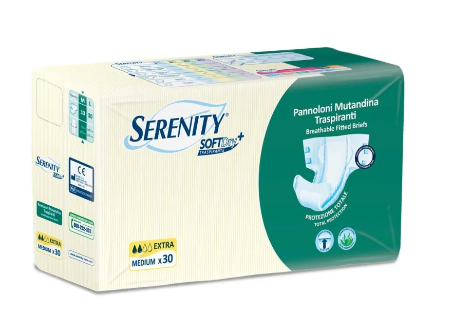 Serenity Softdry Extra Pannolone Incontinenza Large 30 Pezzi