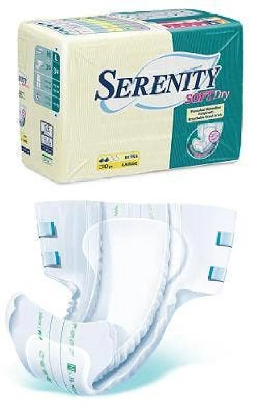 Serenity Softdry Pannolone Incontinenza Maxi Taglia Large 15 Pezzi