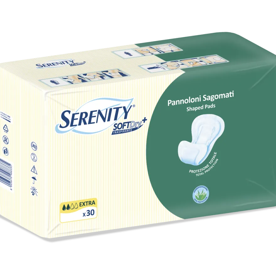 Serenity Soft Dry Pannolone Sagomato Extra 30 Pezzi