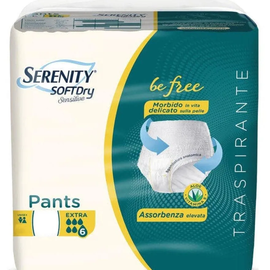 Serenity Soft Dry Sensitive Pants Extra Taglia XL 14 Pezzi