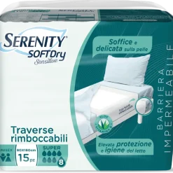 Serenity Soft Dry Sensitive Traversa Assorbente Super 80x180 15 Pezzi