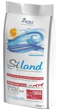 Siland Adult Gusto Maiale E Agrumi Cibo Secco Cani Adulti Taglia Medio/Grande Sacco 12kg