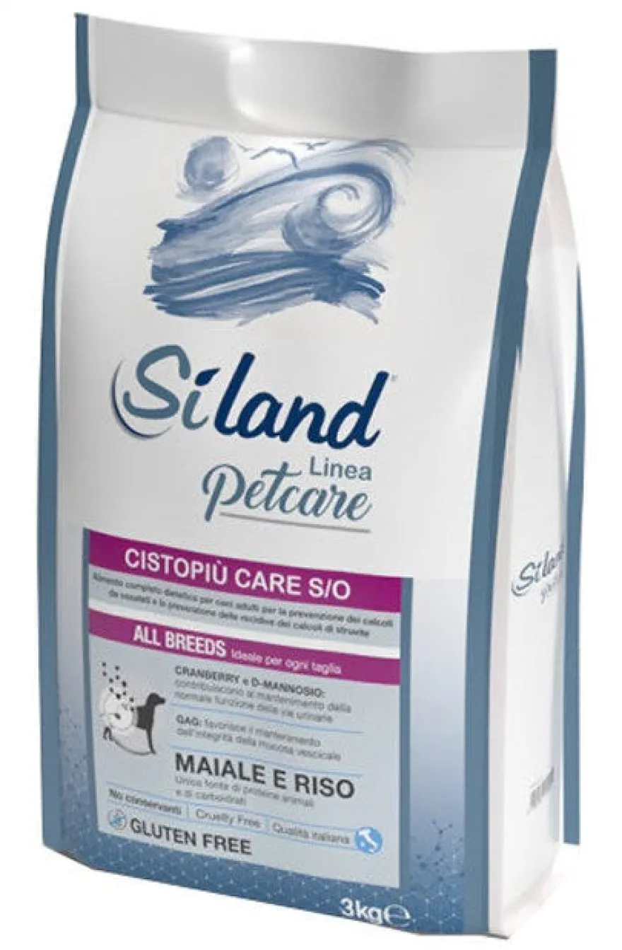 Siland Cistopiù Care Gusto Maiale E Riso Cibo Secco Cani Adulti Sacco 3kg