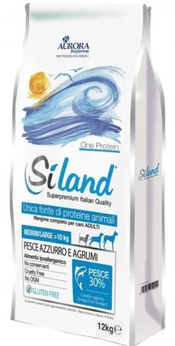 Siland Diet Gusto Pesce Cibo Secco Cani Adulti Taglia Medio/Grande Sacco 12kg