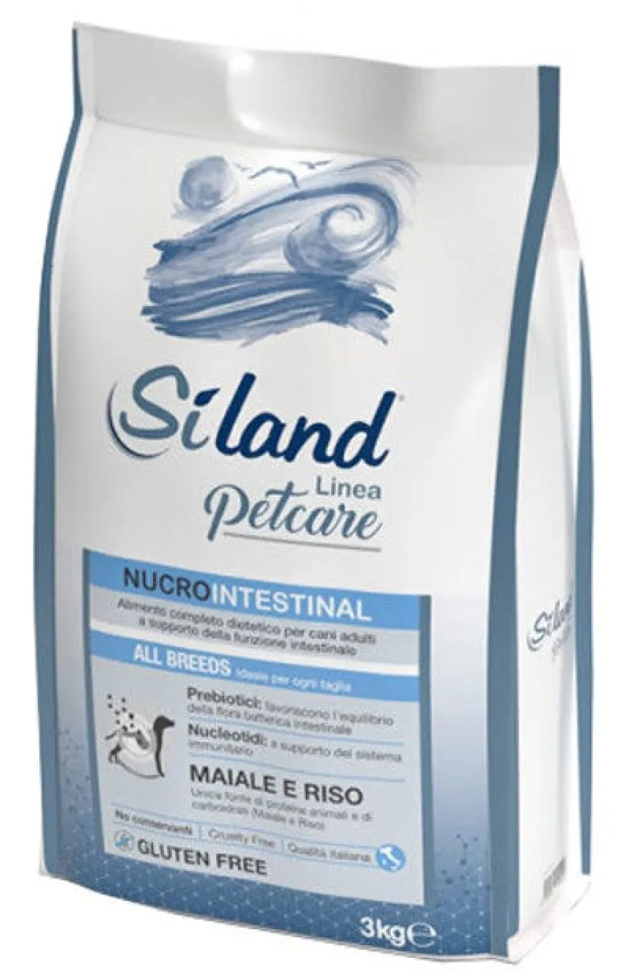 Siland Nucrointestinal Gusto Maiale E Riso Cibo Secco Cani Adulti Sacco 3kg