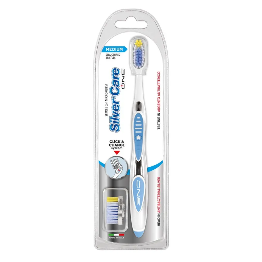 Silvercare Spazzolino One Medium + Ricarica 1 Pezzo