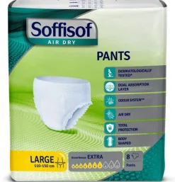Soffisof Air Dry Pants Extra Taglia Large 8 Pezzi