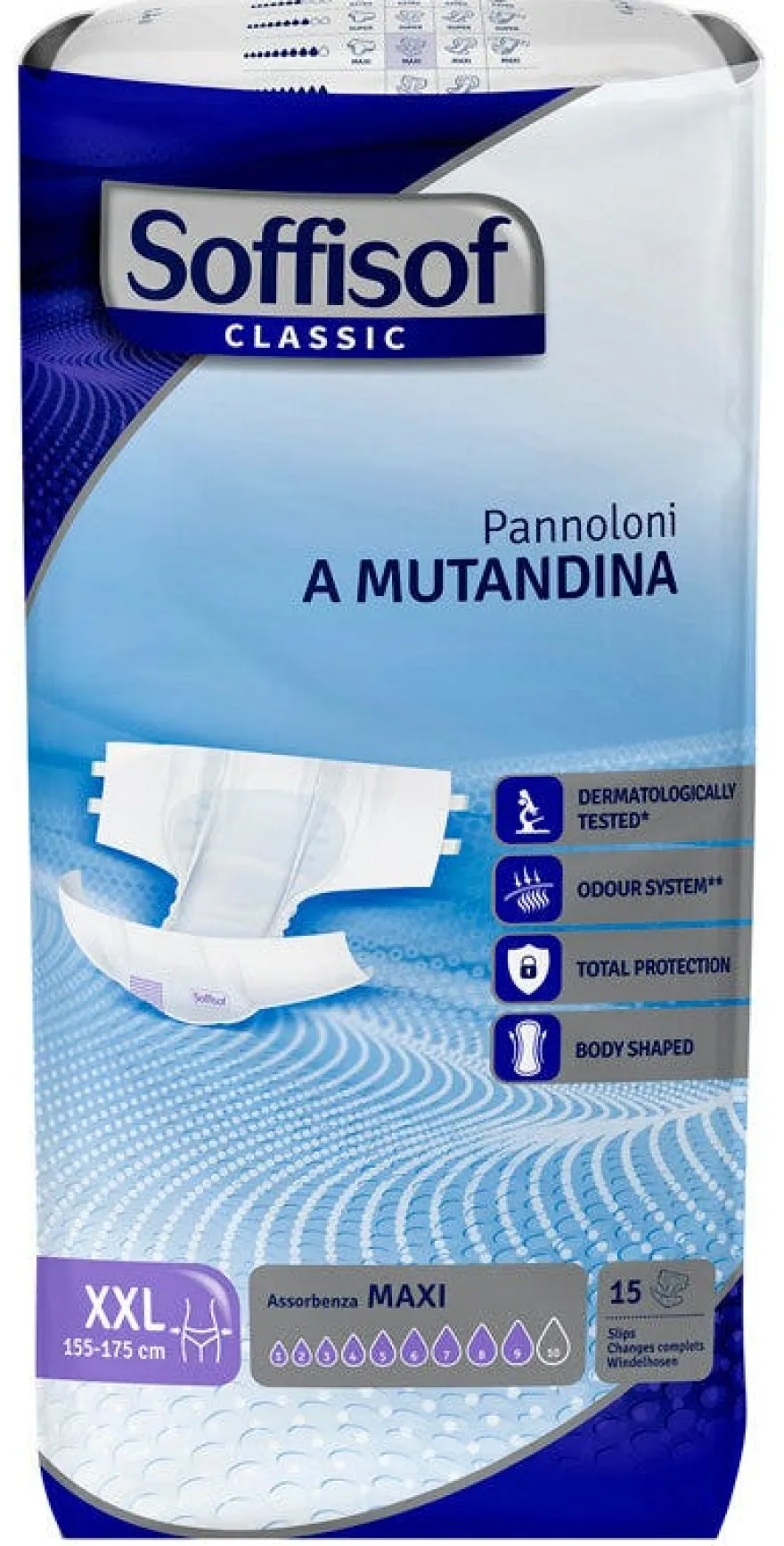 Soffisof Classic Maxi Pannolone A Mutandina Taglia 2XL 15 Pezzi