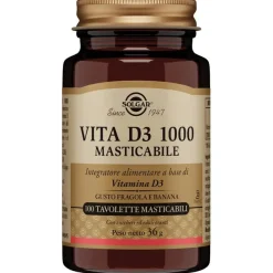 Solgar Vita D3 1000 100 Tavolette Masticabili