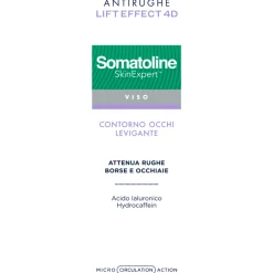 Somatoline SkinExpert Lift Effect 4D Contorno Occhi Filler Antirughe 15ml