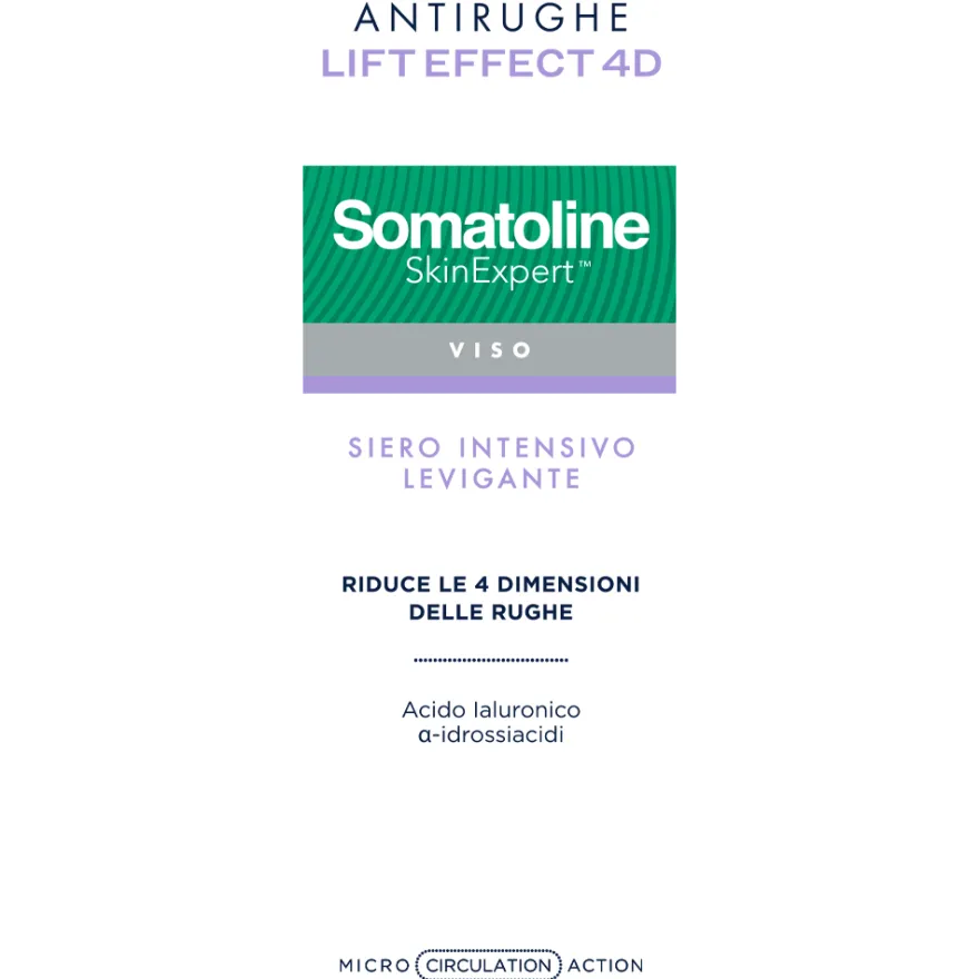 Somatoline SkinExpert Lift Effect 4D Siero Intensivo Viso Filler Antirughe 30ml