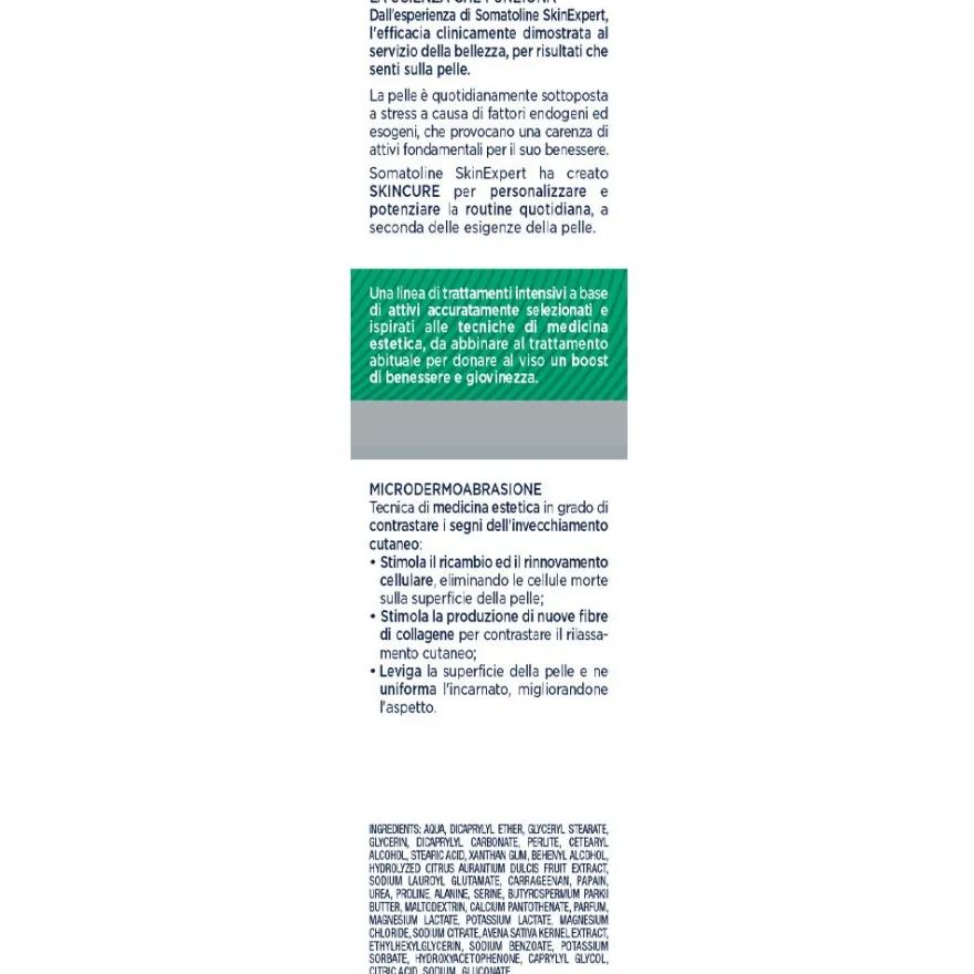 Somatoline SkinExpert Skincure Dermolevigante Crema Viso Esfoliante 50ml
