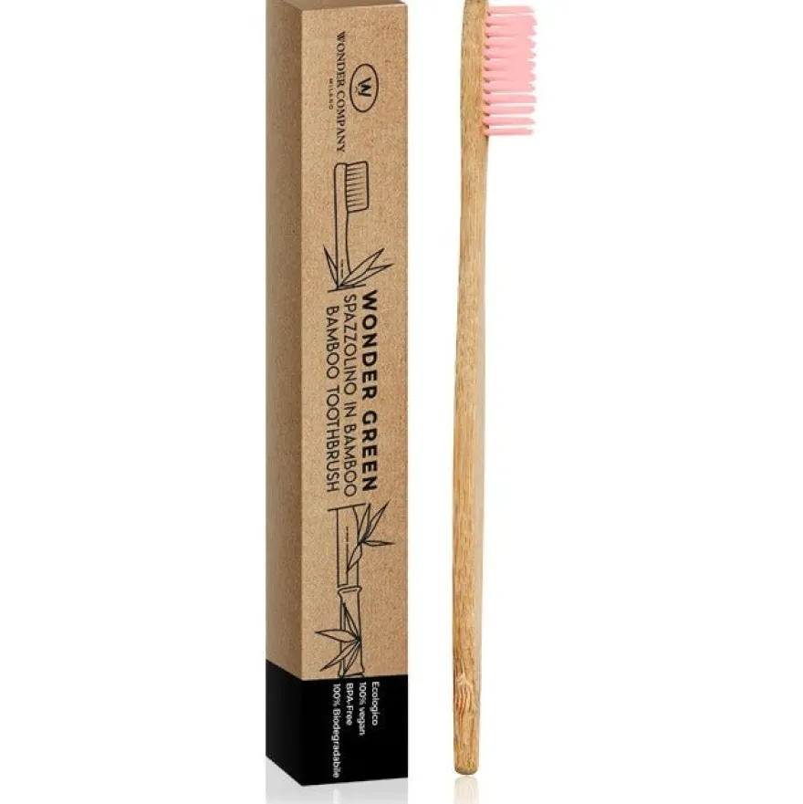 Spazzolino Bamboo Rosa