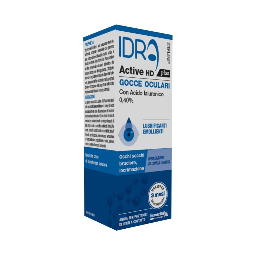 Sterilens Idra Active HD Plus Gocce Oculari Acido ialuronico 0,40% 10ml