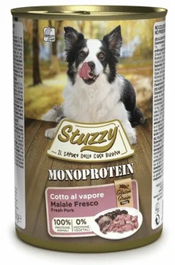 Stuzzy Monoprotein Al Maiale Cibo Umido Cani Adulti Barattolo 400g