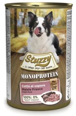 Stuzzy Monoprotein Al Maiale Cibo Umido Cani Adulti Barattolo 400g