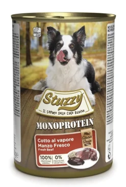Stuzzy Monoprotein Al Manzo Cibo Umido Cani Adulti Barattolo 400g