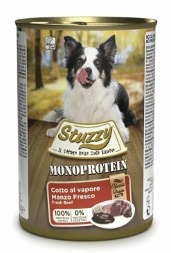 Stuzzy Monoprotein Al Manzo Cibo Umido Cani Adulti Barattolo 400g