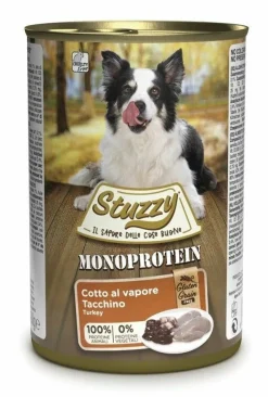 Stuzzy Monoprotein Al Tacchino Cibo Umido Cani Adulti Barattolo 400g