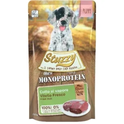 Stuzzy Monoprotein per Cuccioli con Vitello Fresco Busta 150g