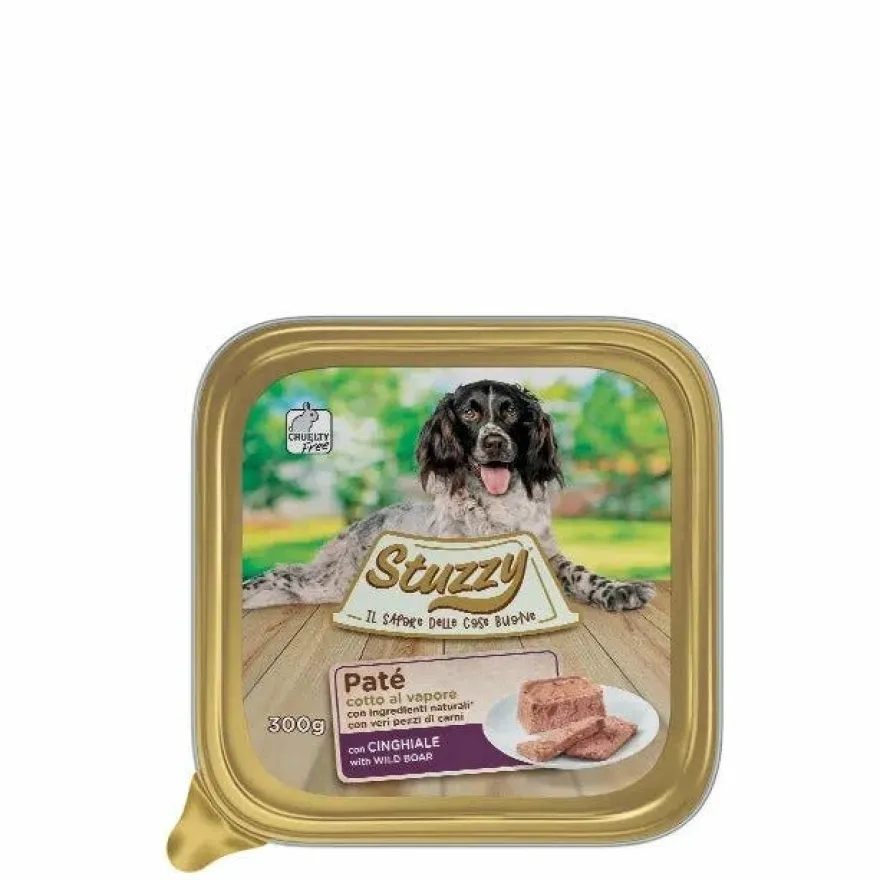 Stuzzy Paté Classico Con Cinghiale Per Cani Adulti Vaschetta 300g
