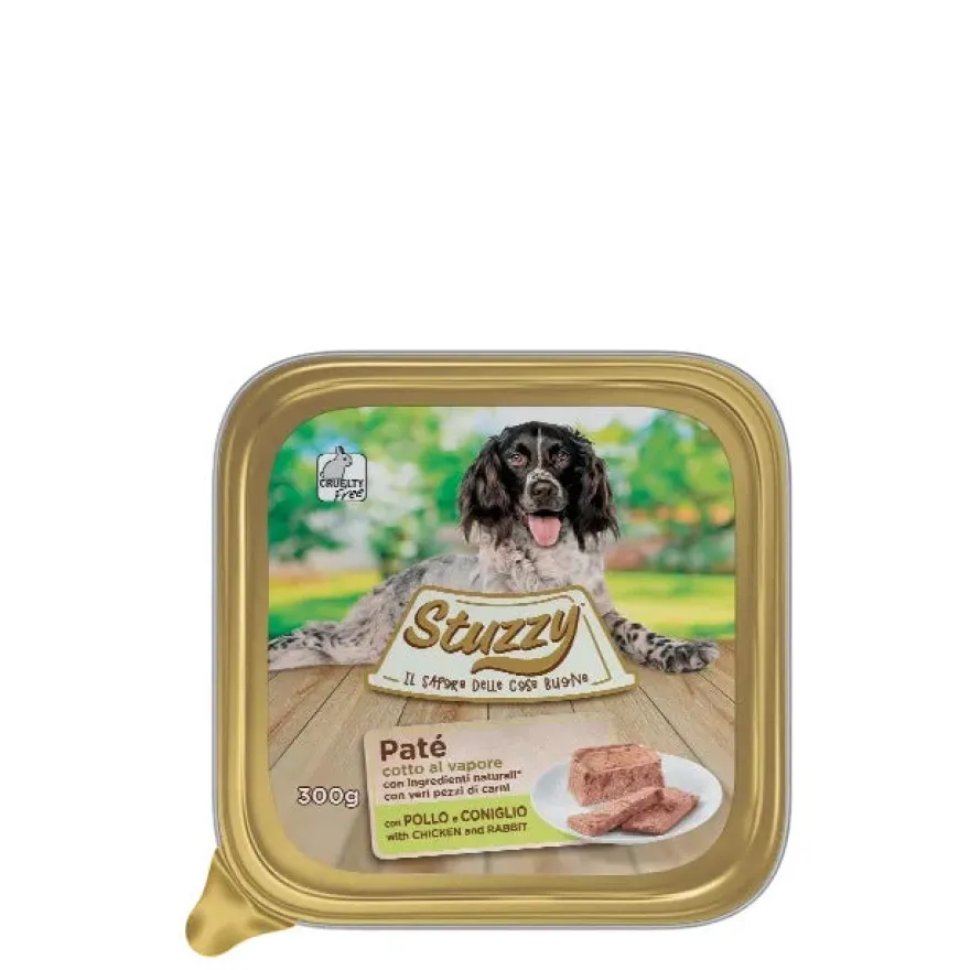 Stuzzy Paté Classico Con Pollo E Coniglio Per Cani Adulti Vaschetta 300g