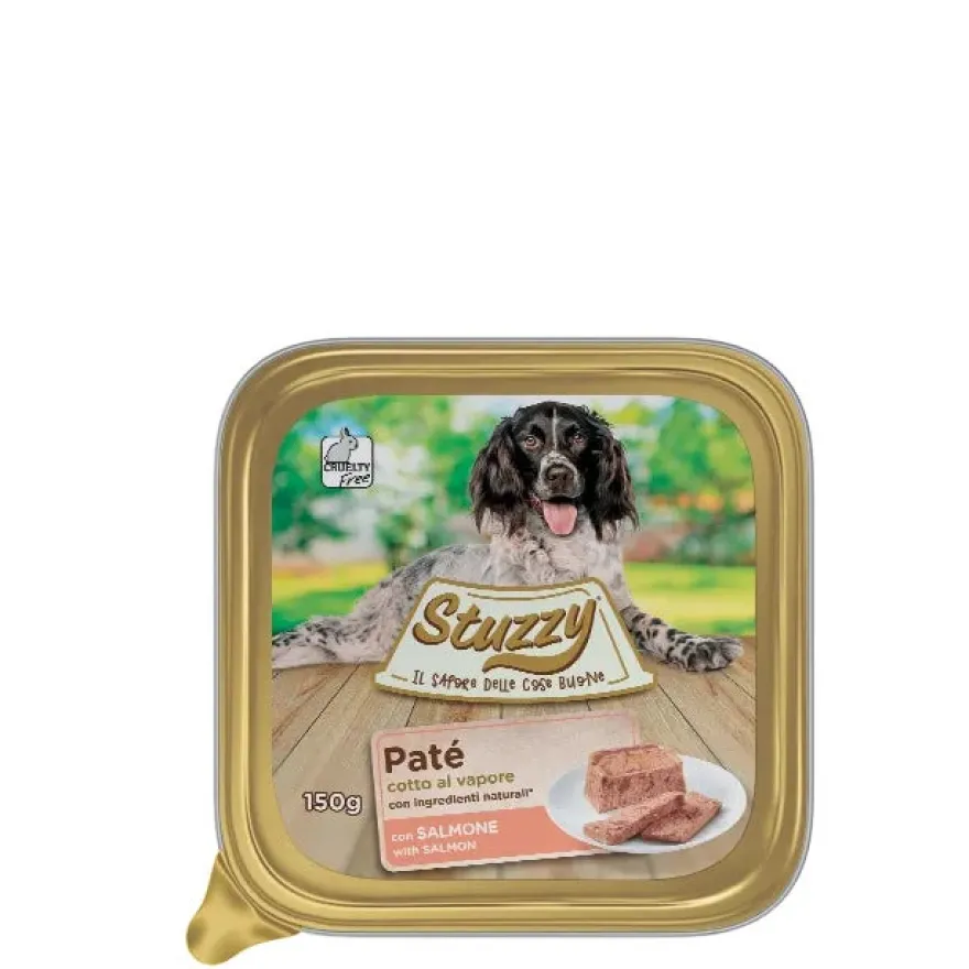 Stuzzy Paté Classico Con Salmone Per Cani Adulti Vaschetta 150g