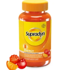 Supradyn Energy Integratore Vitamine A B C D E e Coenzima Q10 Contro la Stanchezza 70 Caramelle Gommose