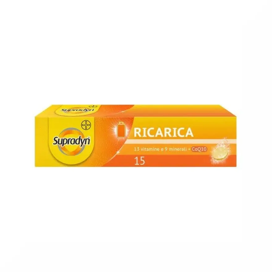 Supradyn Ricarica Integratore Multivitaminico Completo e Minerali 15 Compresse Effervescenti