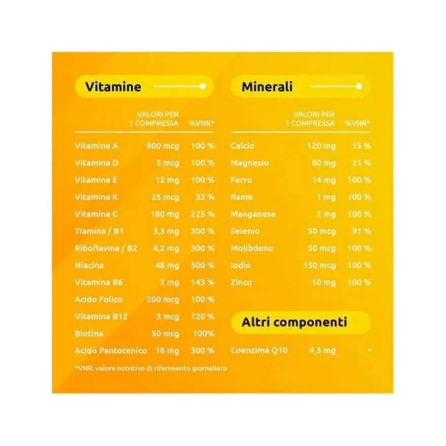 Supradyn Ricarica Integratore Multivitaminico Completo e Minerali 15 Compresse Effervescenti