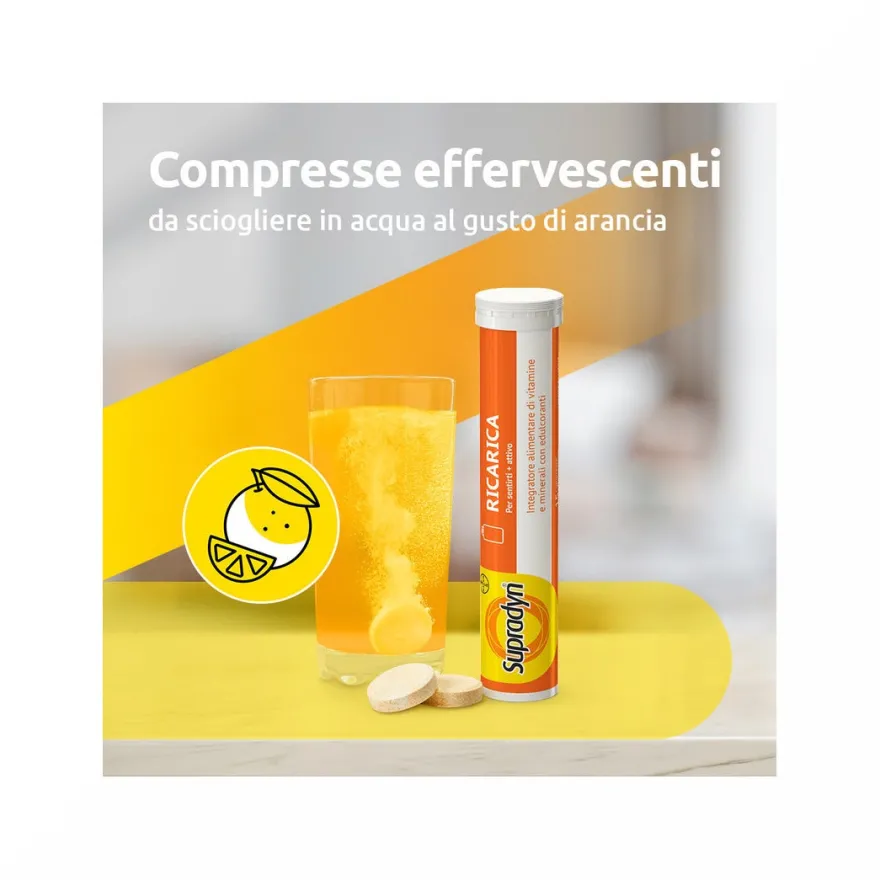 Supradyn Ricarica Integratore Multivitaminico Completo e Minerali 30 Compresse Effervescenti