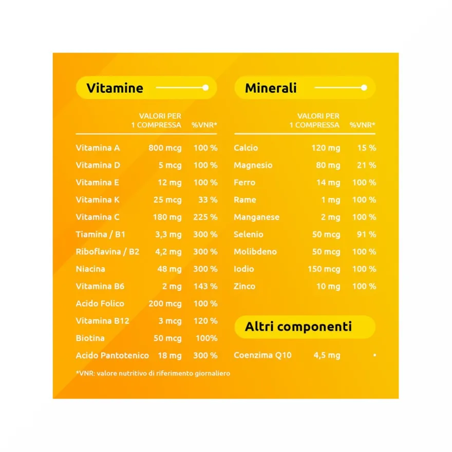 Supradyn Ricarica Integratore Multivitaminico Completo e Minerali 30 Compresse Effervescenti