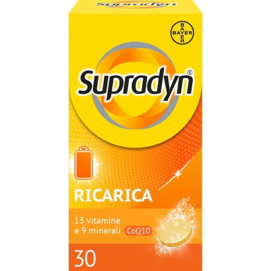 Supradyn Ricarica Integratore Multivitaminico Completo e Minerali 30 Compresse Effervescenti