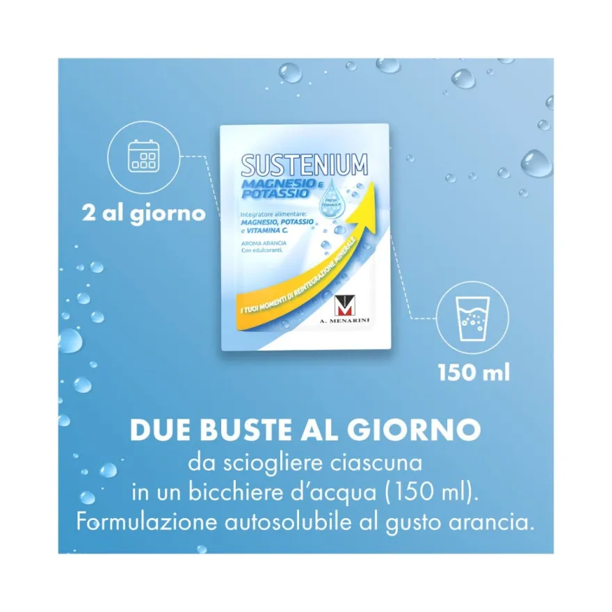 Sustenium Magnesio E Potassio 28 Bustine