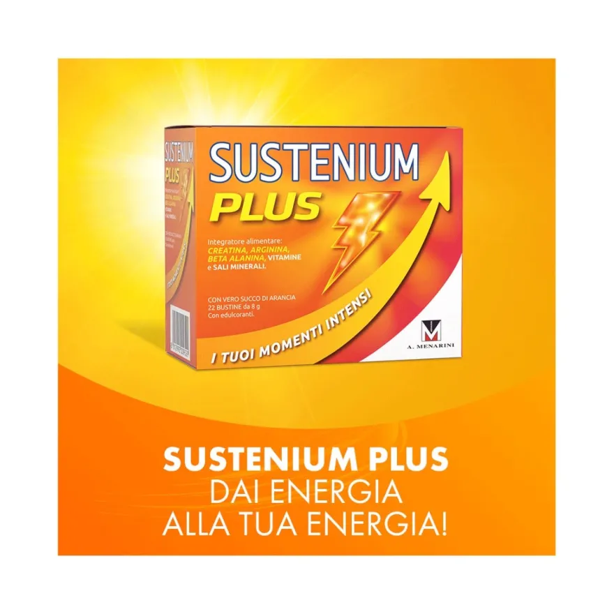 Sustenium Plus 22 Bustine - Integratore Energetico Potente
