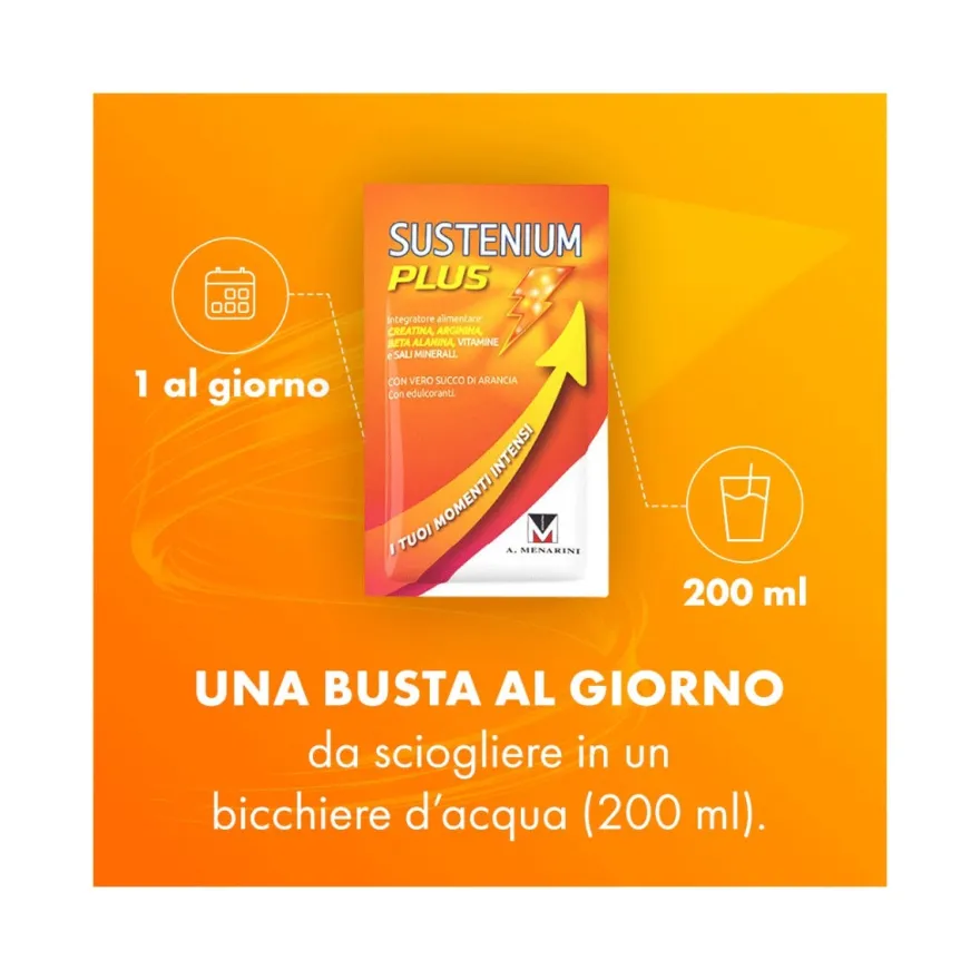 Sustenium Plus 22 Bustine - Integratore Energetico Potente