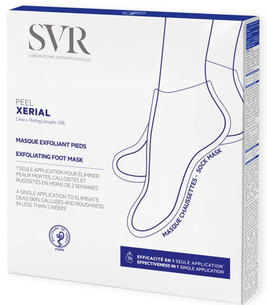 SVR Xerial Peel Maschera Piedi Esfoliante 2 Calzini