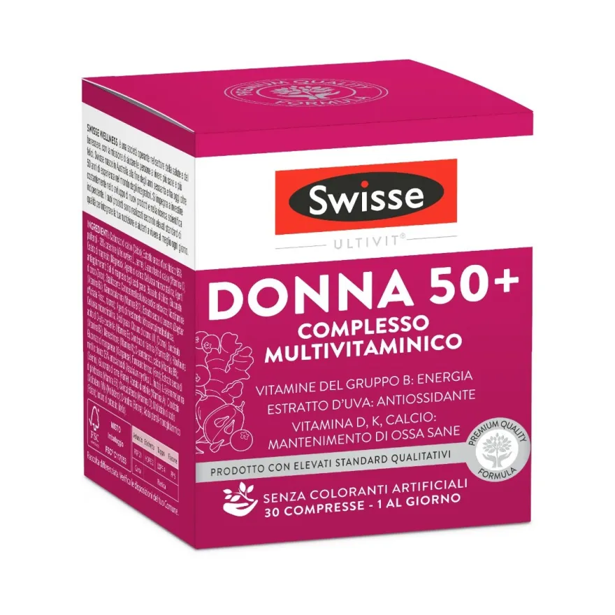 Swisse Multivitaminico Donna 50+ 30 Compresse Integratore
