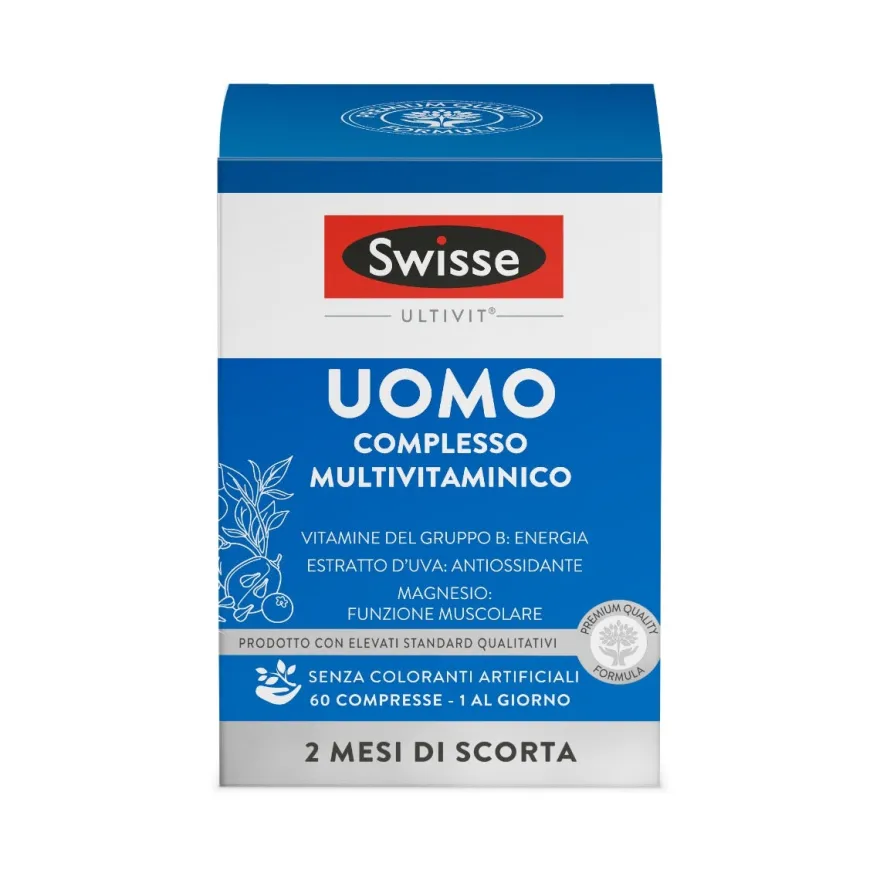 Swisse Multivitaminico Uomo 60 Capsule - Benessere Quotidiano