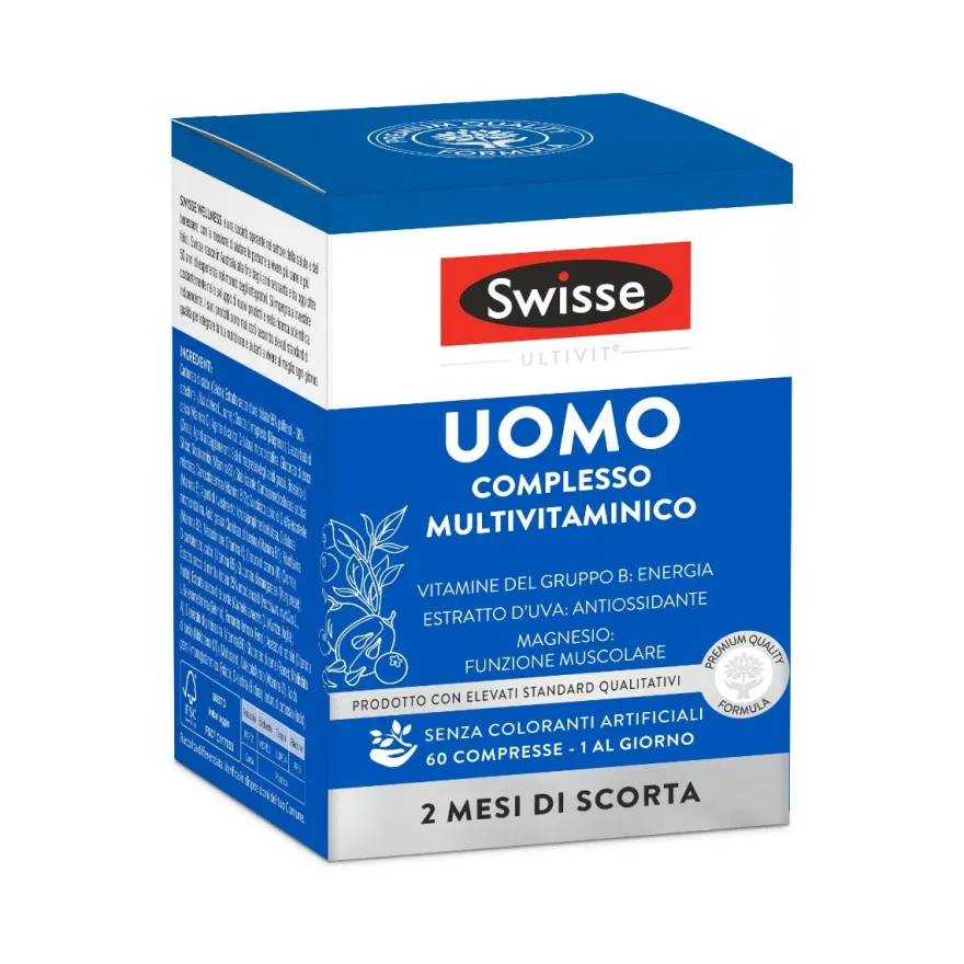 Swisse Multivitaminico Uomo 60 Capsule - Benessere Quotidiano
