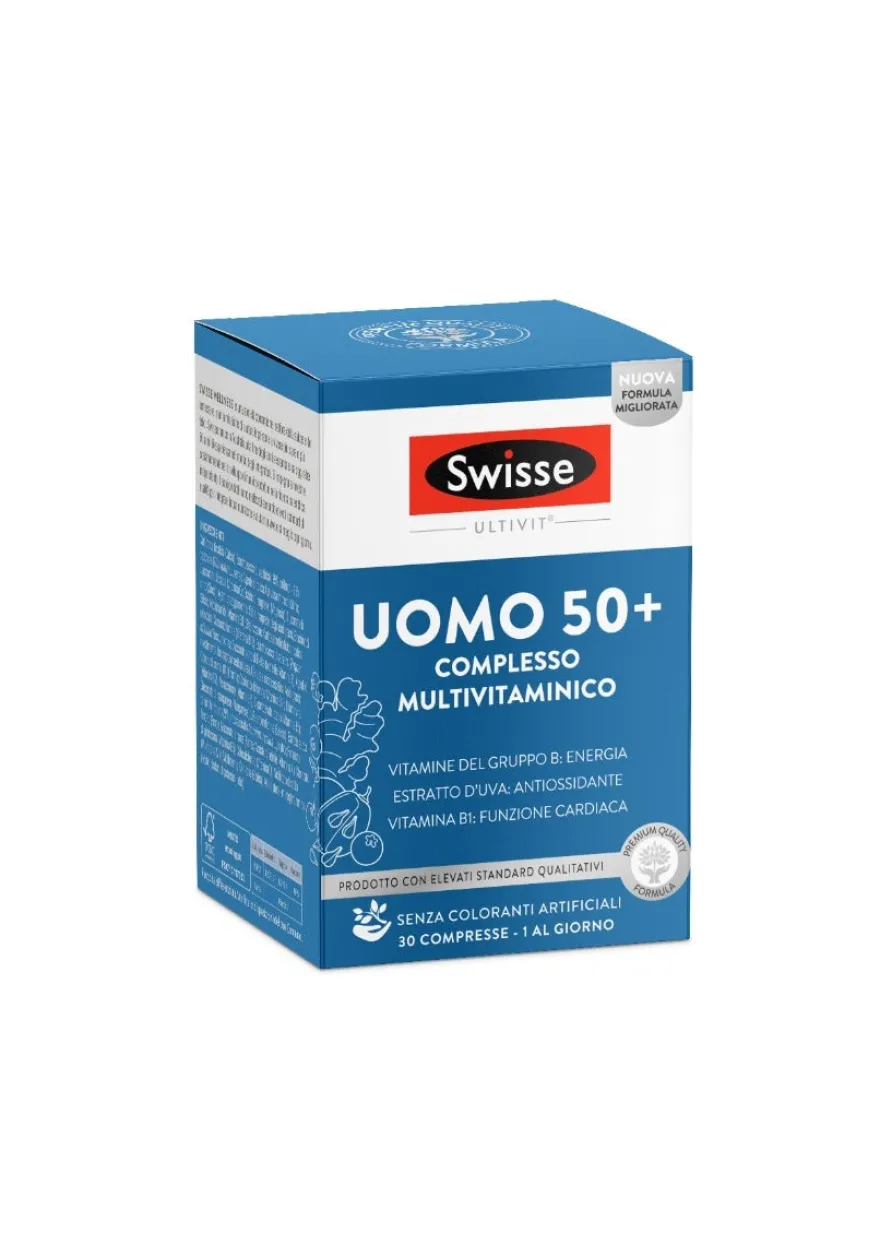 Swisse Multivitaminico Uomo 50+ 30 Compresse Integratore
