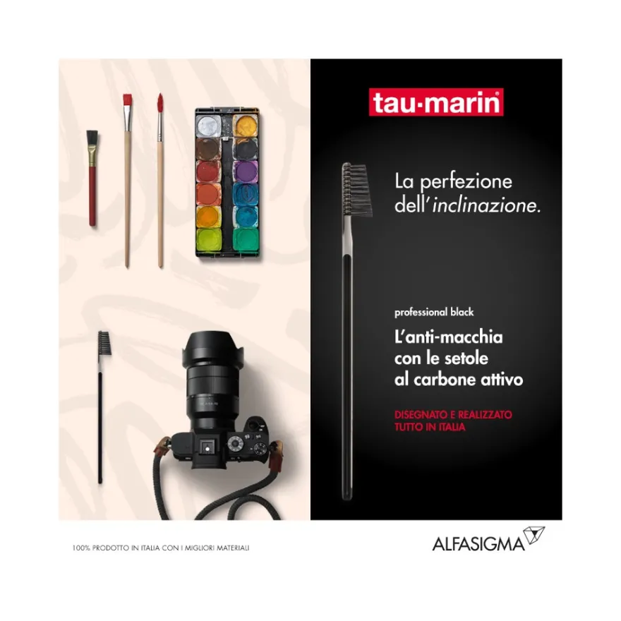 Taumarin Spazzolino Professional Black Con Antibatterico