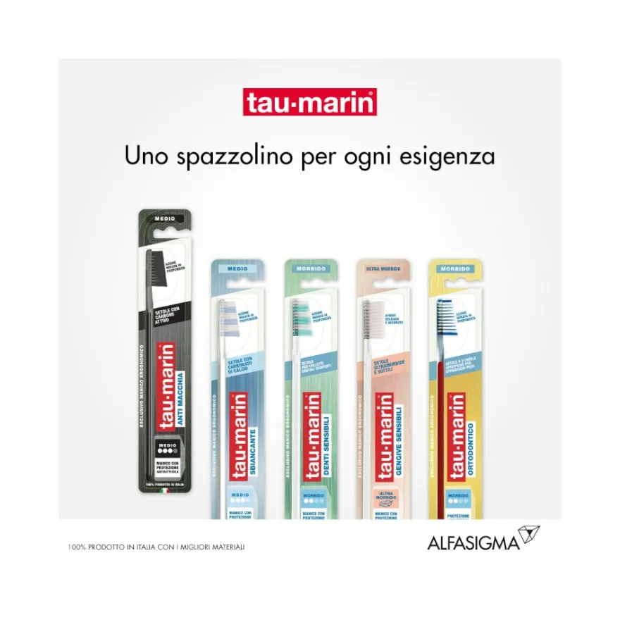 Taumarin Spazzolino Professional Black Con Antibatterico