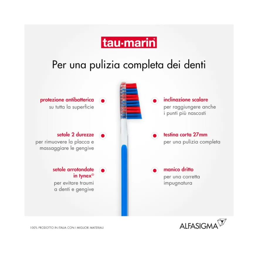 Taumarin Spazzolino Professional Duro 27 Con Antibatterico