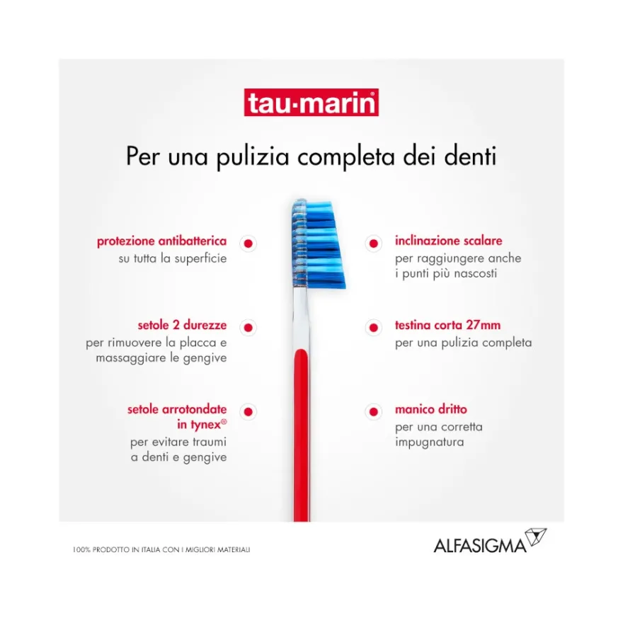 Taumarin Spazzolino Professional Morbido 27 Con Antibatterico