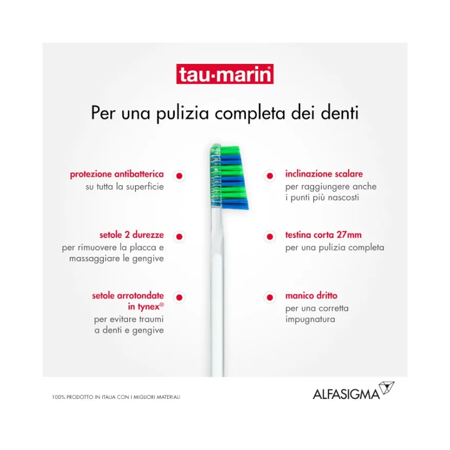 Taumarin Spazzolino Professional Setole Medie 27 Con Antibatterico