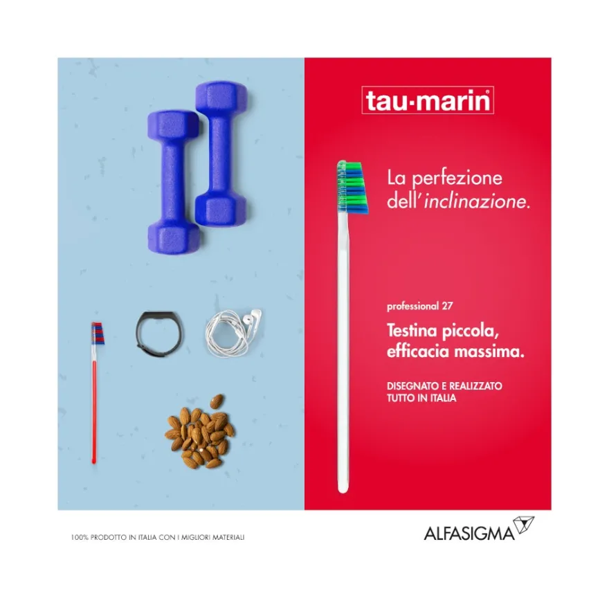 Taumarin Spazzolino Professional Setole Medie 27 Con Antibatterico